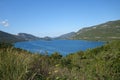 Bay of Mali Ston, oysters farm landscape, Croatia, Dalmatia